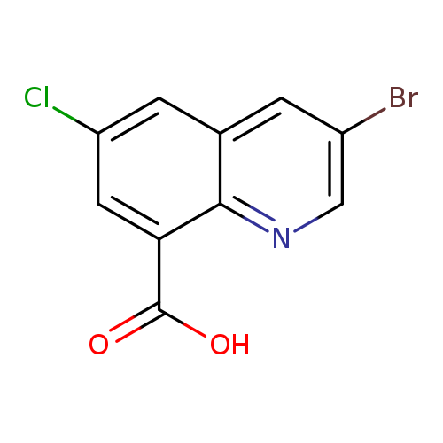 Clc1cc2cc(Br)cnc2c(c1)C(=O)O