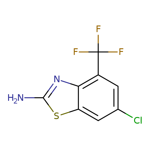 Clc1cc2sc(nc2c(c1)C(F)(F)F)N