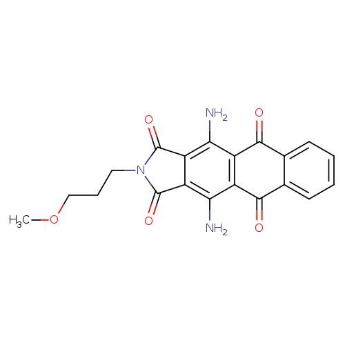 COCCCn1c(=O)c2c(c1=O)c(N)c1c(c2N)c(=O)c2c(c1=O)cccc2