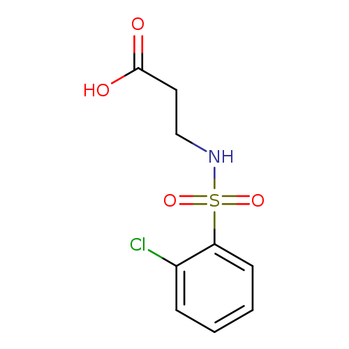 OC(=O)CCNS(=O)(=O)c1ccccc1Cl