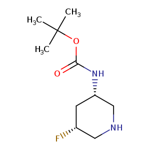 F[C@H]1CNC[C@H](C1)NC(=O)OC(C)(C)C