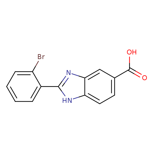 Brc1ccccc1c1nc2c([nH]1)ccc(c2)C(=O)O