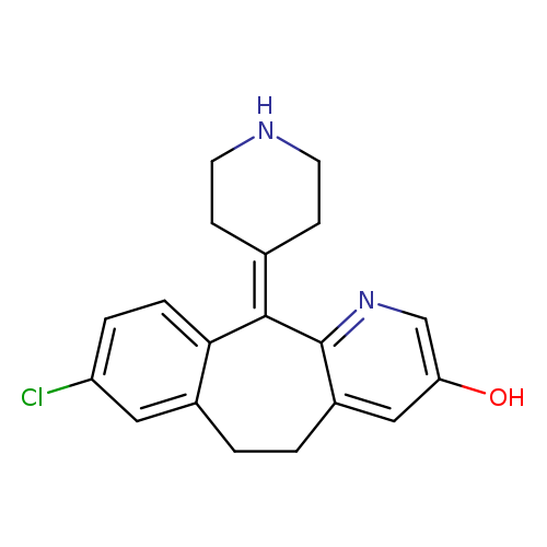 Oc1cnc2c(c1)CCc1c(C2=C2CCNCC2)ccc(c1)Cl