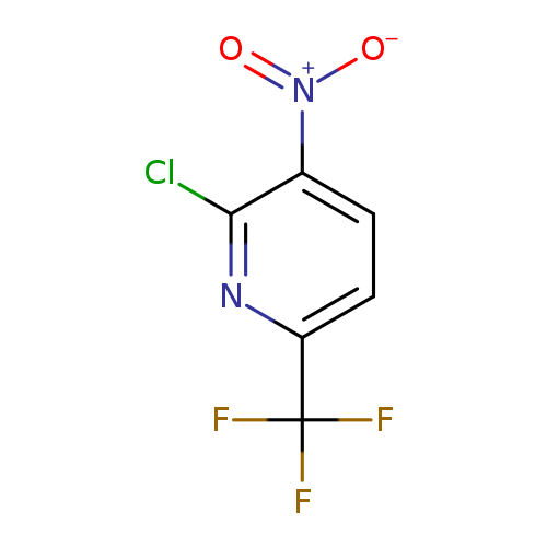 [O-][N+](=O)c1ccc(nc1Cl)C(F)(F)F