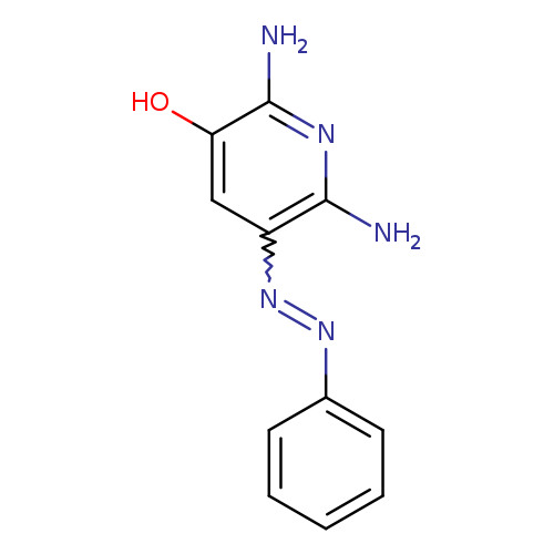 Nc1nc(N)c(cc1N=Nc1ccccc1)O