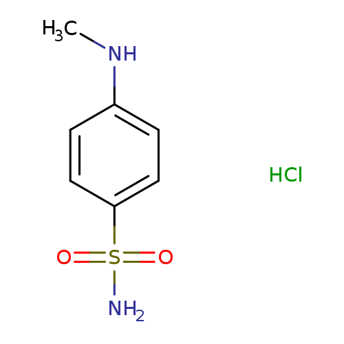 CNc1ccc(cc1)S(=O)(=O)N.Cl