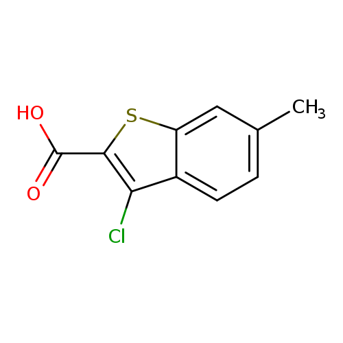 Cc1ccc2c(c1)sc(c2Cl)C(=O)O