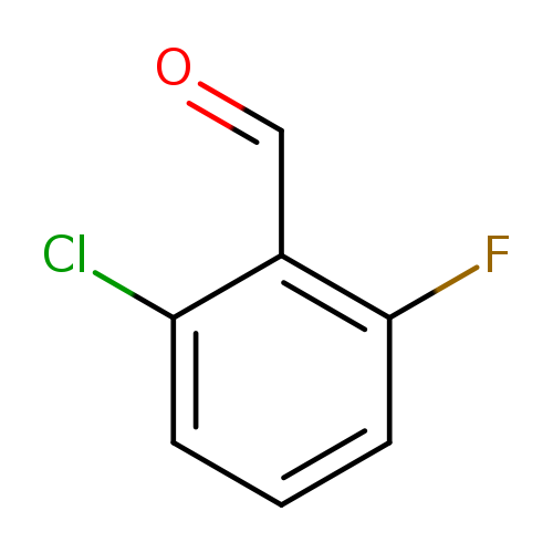 O=Cc1c(F)cccc1Cl