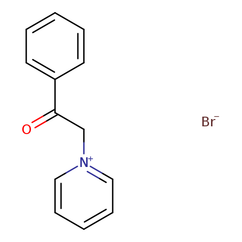 O=C(c1ccccc1)C[n+]1ccccc1.[Br-]