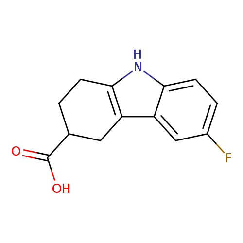 OC(=O)C1Cc2c(CC1)[nH]c1c2cc(F)cc1