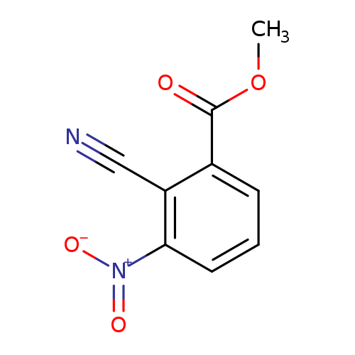 COC(=O)c1cccc(c1C#N)[N+](=O)[O-]