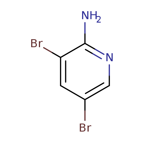 Brc1cnc(c(c1)Br)N