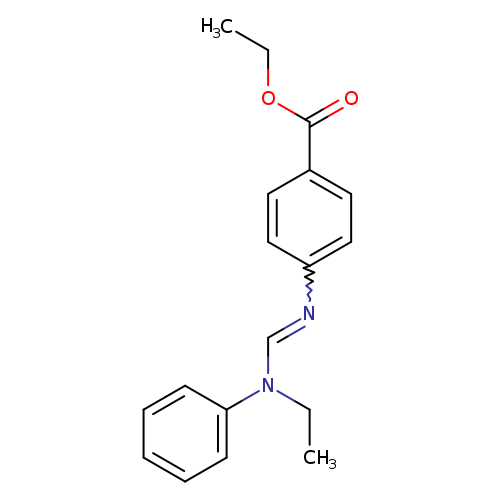 CCN(c1ccccc1)C=Nc1ccc(cc1)C(=O)OCC