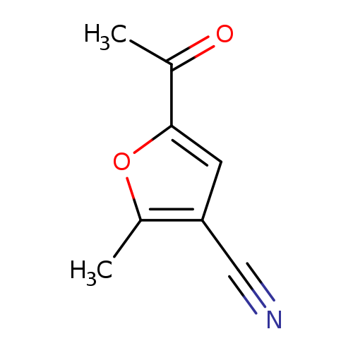 N#Cc1cc(oc1C)C(=O)C