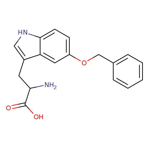 OC(=O)C(Cc1c[nH]c2c1cc(OCc1ccccc1)cc2)N