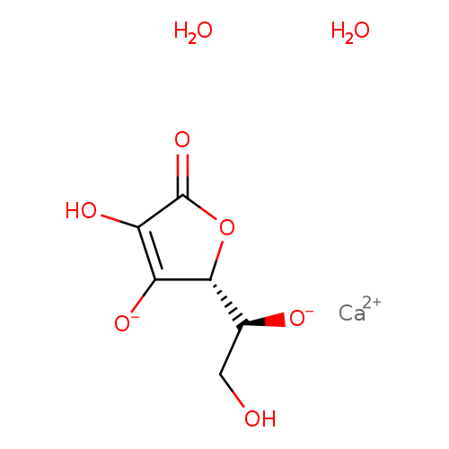 OC[C@@H]([C@H]1OC(=O)C(=C1[O-])O)[O-].[Ca+2].O.O