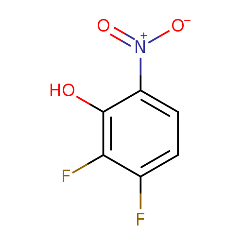 [O-][N+](=O)c1ccc(c(c1O)F)F