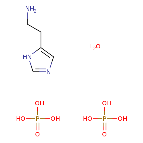 OP(=O)(O)O.OP(=O)(O)O.NCCc1[nH]cnc1.O