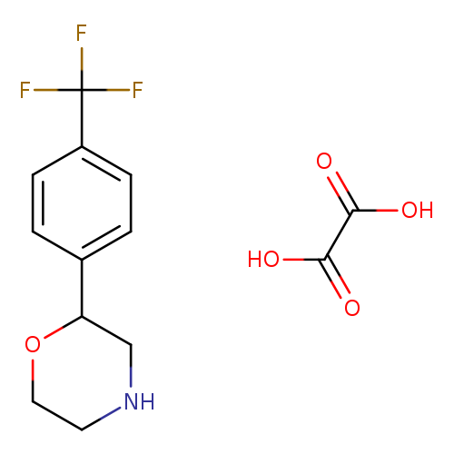 FC(c1ccc(cc1)C1OCCNC1)(F)F.OC(=O)C(=O)O