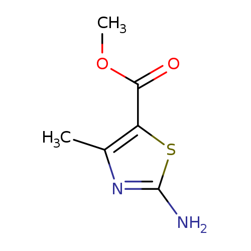 Cc1nc(sc1C(=O)OC)N