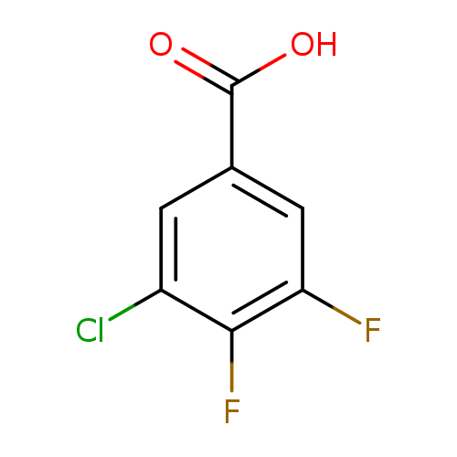 OC(=O)c1cc(F)c(c(c1)Cl)F