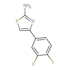 Nc1scc(n1)c1ccc(c(c1)F)F