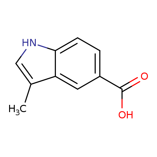 Cc1c[nH]c2c1cc(cc2)C(=O)O