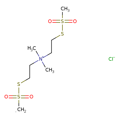 CS(=O)(=O)SCC[N+](CCSS(=O)(=O)[CH2])(C)C.[Cl-]