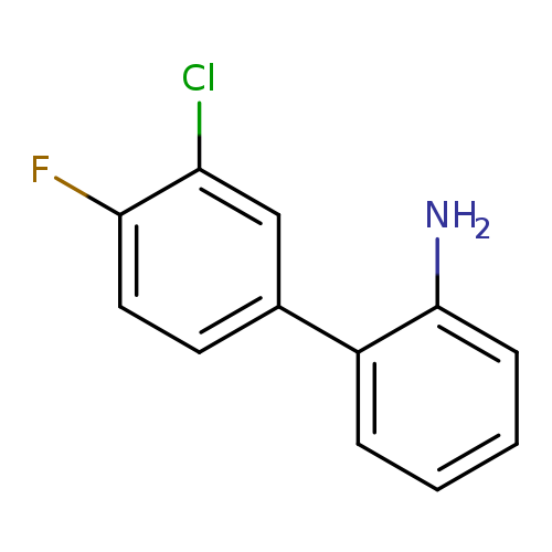 Nc1ccccc1c1ccc(c(c1)Cl)F