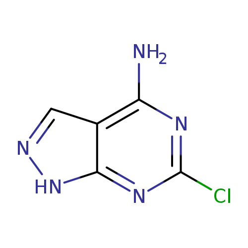 Clc1nc(N)c2c(n1)[nH]nc2