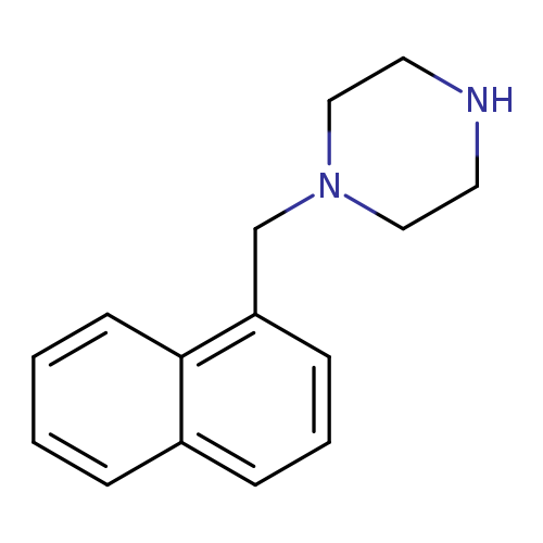 N1CCN(CC1)Cc1cccc2c1cccc2