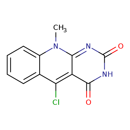O=c1[nH]c(=O)c2c(n1)n(C)c1c(c2Cl)cccc1