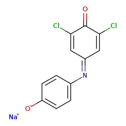 ClC1=CC(=Nc2ccc(cc2)[O-])C=C(C1=O)Cl.[Na+]