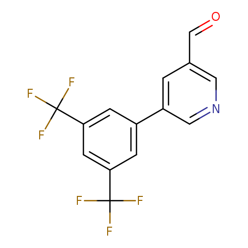 O=Cc1cncc(c1)c1cc(cc(c1)C(F)(F)F)C(F)(F)F
