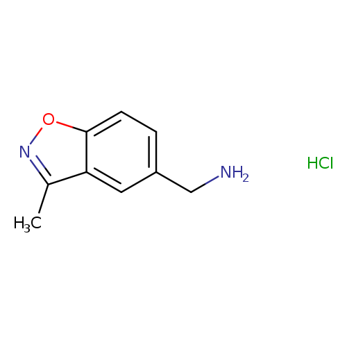 Cc1noc2c1cc(CN)cc2.Cl