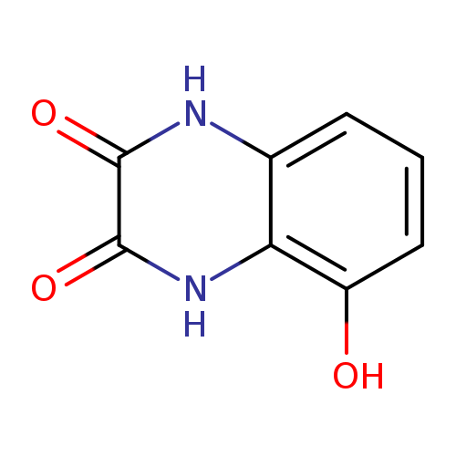 Oc1cccc2c1[nH]c(=O)c(=O)[nH]2