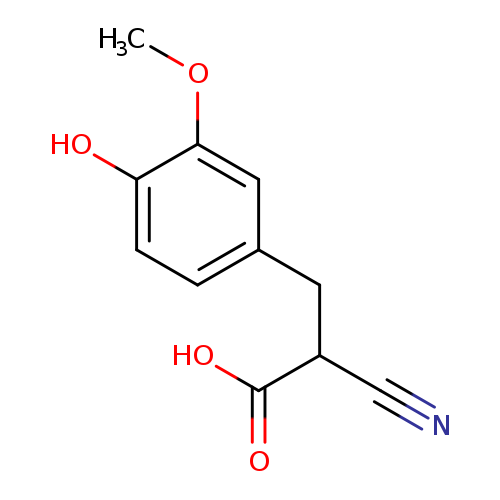 N#CC(C(=O)O)Cc1ccc(c(c1)OC)O
