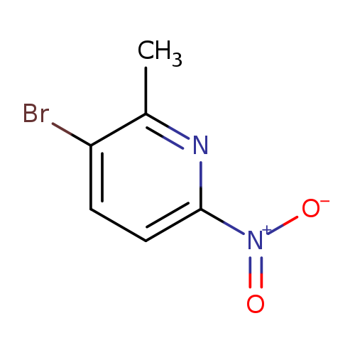 [O-][N+](=O)c1ccc(c(n1)C)Br