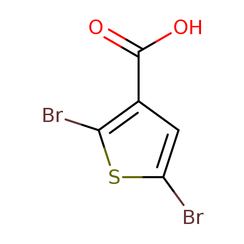 Brc1sc(c(c1)C(=O)O)Br