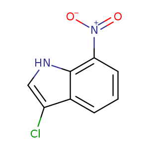 [O-][N+](=O)c1cccc2c1[nH]cc2Cl