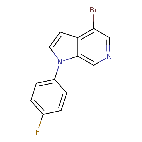 Fc1ccc(cc1)n1ccc2c1cncc2Br
