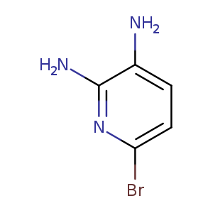 Brc1ccc(c(n1)N)N