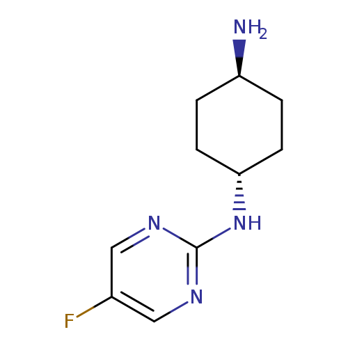 N[C@@H]1CC[C@H](CC1)Nc1ncc(cn1)F