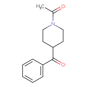 O=C(c1ccccc1)C1CCN(CC1)C(=O)C