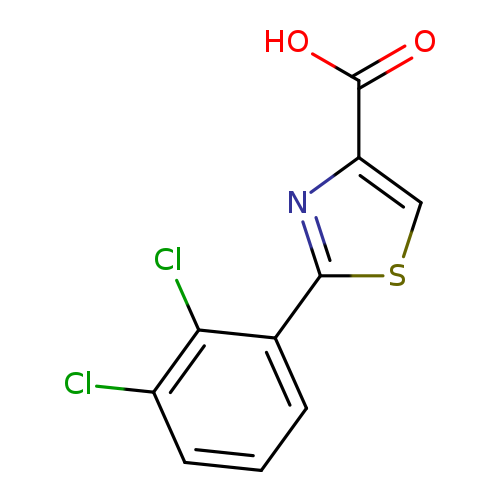 OC(=O)c1csc(n1)c1cccc(c1Cl)Cl