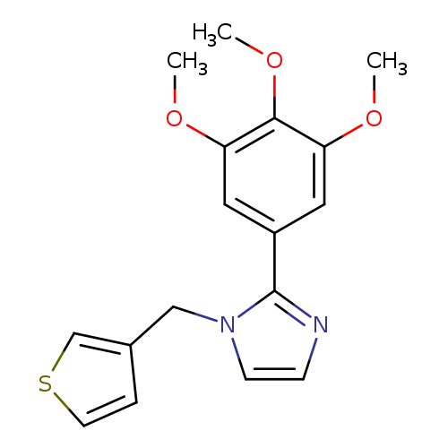 COc1cc(cc(c1OC)OC)c1nccn1Cc1cscc1