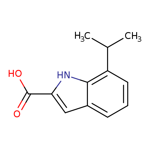 CC(c1cccc2c1[nH]c(c2)C(=O)O)C