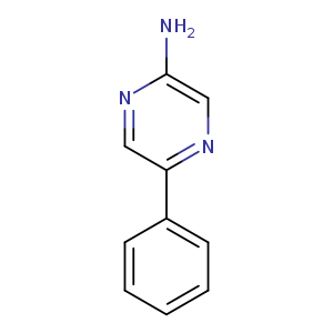 Nc1cnc(cn1)c1ccccc1