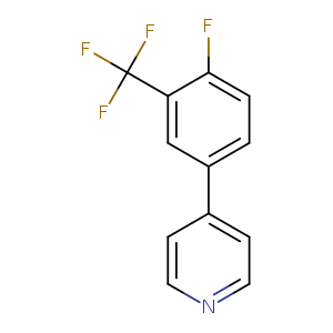Fc1ccc(cc1C(F)(F)F)c1ccncc1
