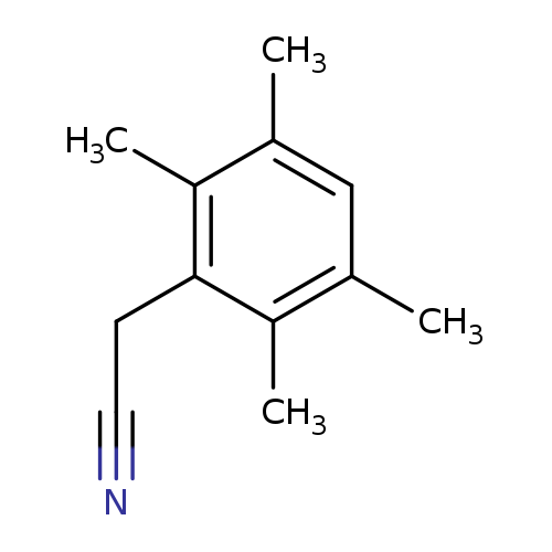 N#CCc1c(C)c(C)cc(c1C)C